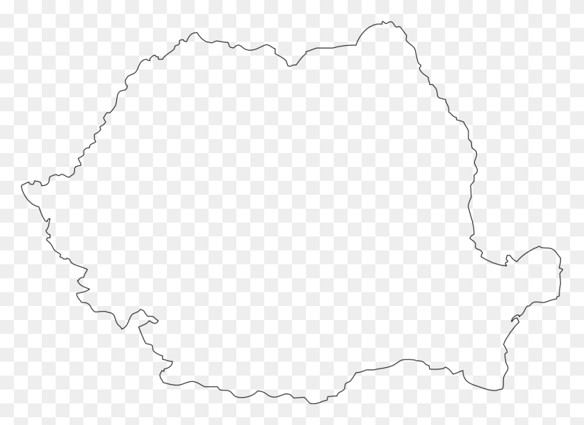 1000x707 Florida Map Outline Romania Country, Pillow, Cushion, Paper HD PNG Download