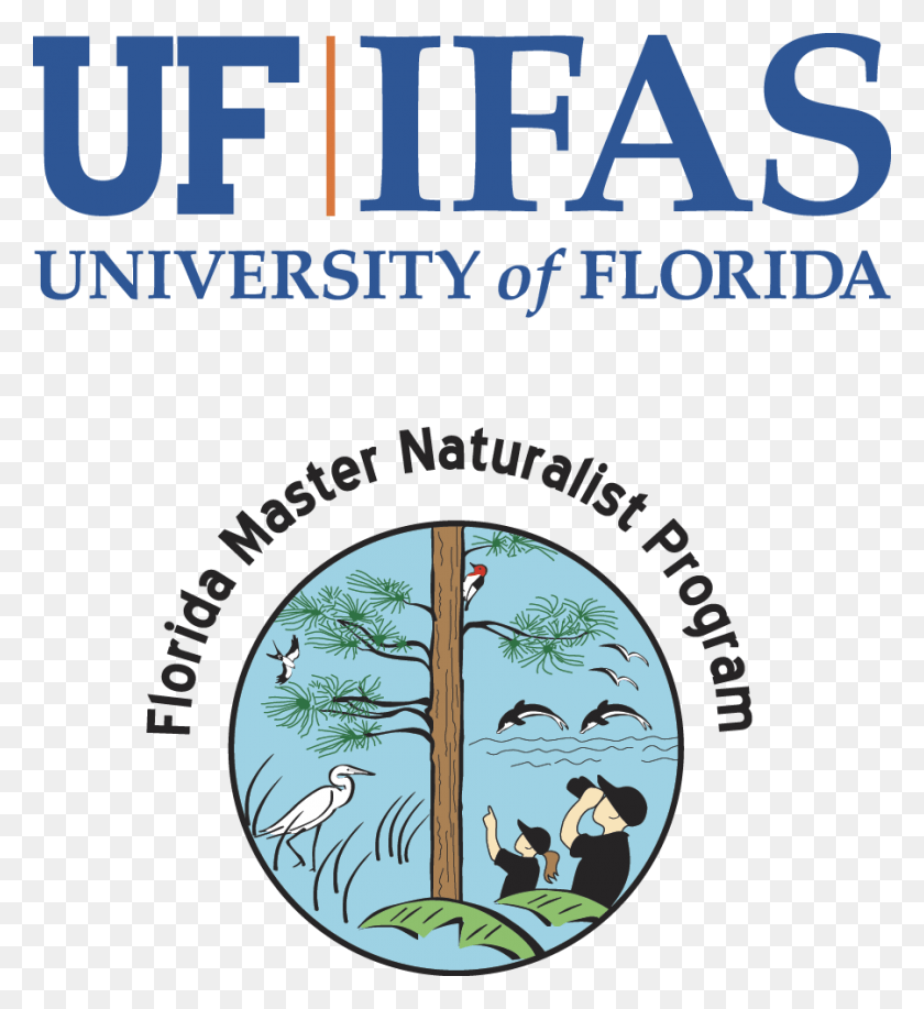 900x989 Descargar Png Master Naturalist Program, Florida Master Naturalist Program, Uf Ifas Florida Master Naturalist Logo Negro, Texto, Cartel, Publicidad Hd Png