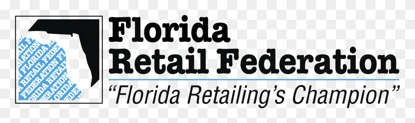 2193x537 Florida Retail Federation Logo Transparent Graphics, Text, Alphabet, Number HD PNG Download