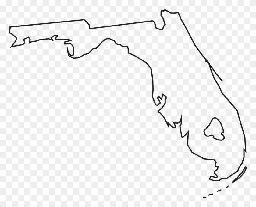 1280x1020 Florida State Map Geography Image Florida State Outline, Bow, Outdoors, Nature HD PNG Download