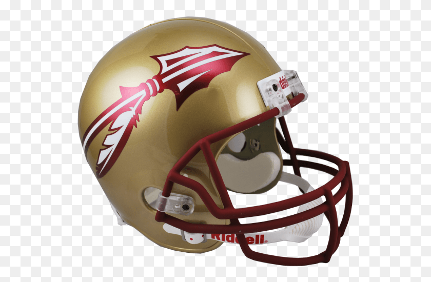 539x490 Florida State Seminoles College Deluxe Replica Full Football Helmet, Clothing, Apparel, Helmet HD PNG Download