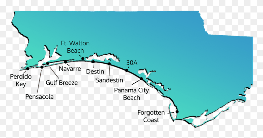 786x385 Florida Vacation Rentals Map Map, Nature, Outdoors, Plot HD PNG Download