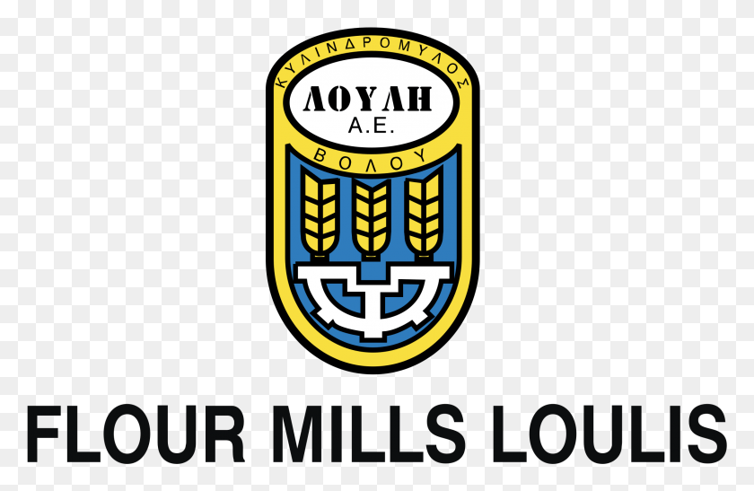 2191x1369 Flour Mills Loulis Logo Transparent Emblem, Label, Text, Hand HD PNG Download