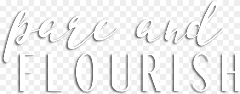 Flourish, Letter, Text Sticker PNG