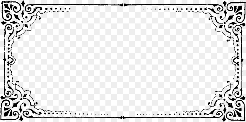 Flourish Border Frame Flourish, Blackboard, Home Decor Transparent PNG