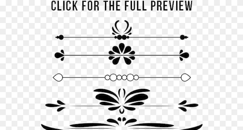 561x452 Flourishes Clipart Weddding Divider Flourishes Clip Art Sticker PNG