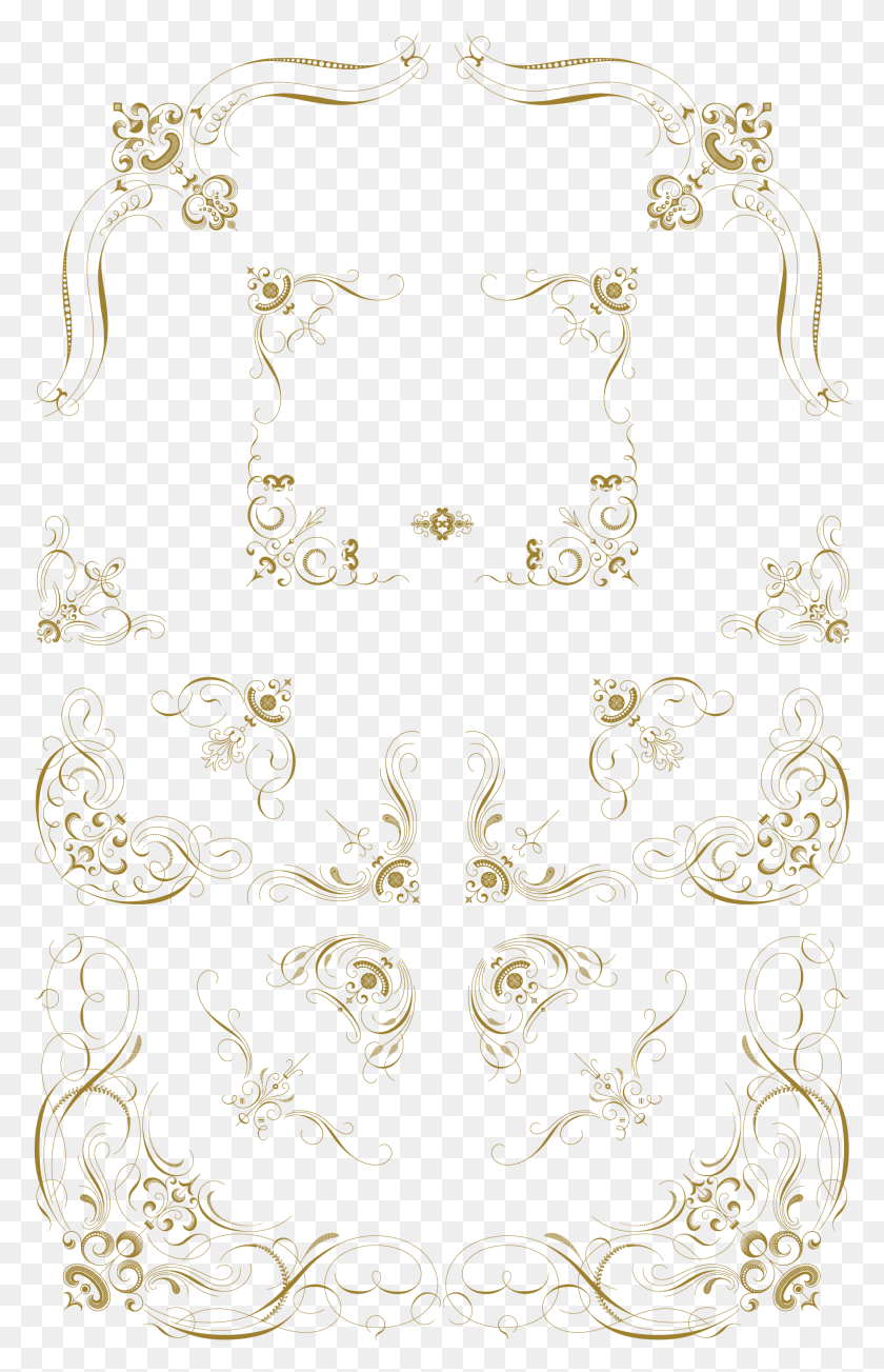 1864x2972 Flourishes Svg Free Retro Vector Clip Art, Floral Design, Pattern, Graphics HD PNG Download