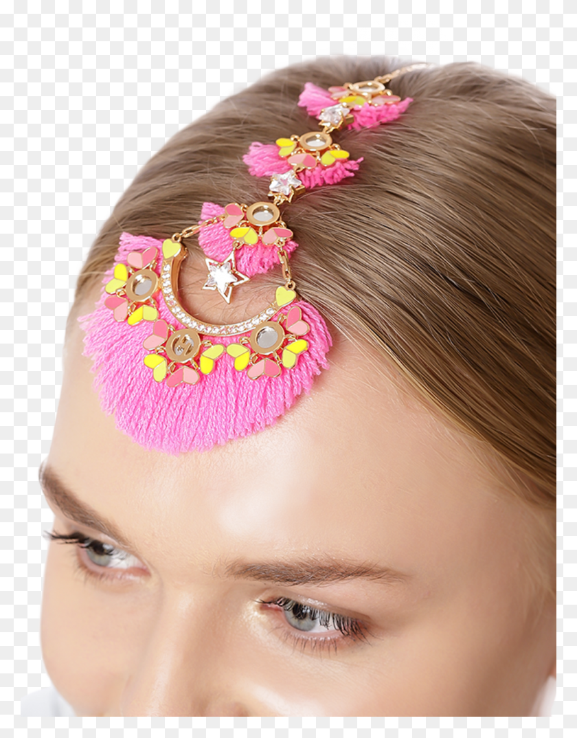 1000x1300 Flower Amp Faith Maang Tika Headpiece, Clothing, Apparel, Person HD PNG Download