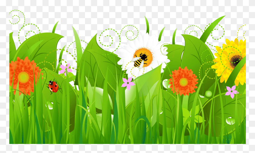 1369x786 Flower Border Clip Art And Vegetables Good Morning With Happy New Year, Plant, Graphics HD PNG Download