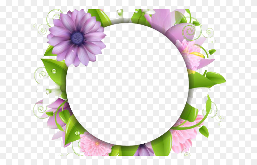 640x480 Flower Border Flower Border Images, Graphics, Floral Design HD PNG Download