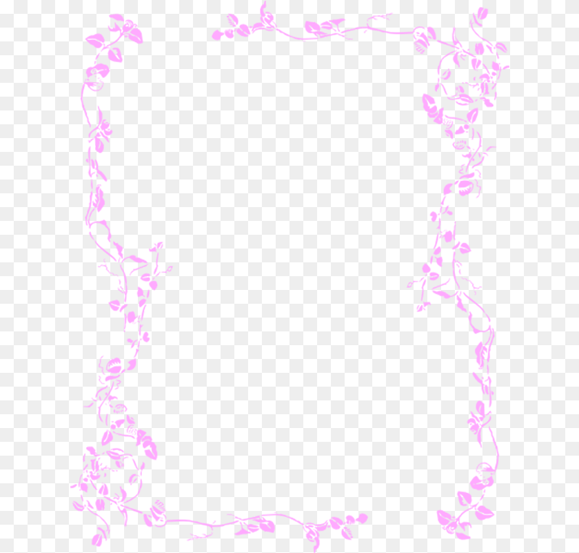 Flower Borders And Frames Leaves Frame Clip Art, Floral Design, Graphics, Pattern, Purple Clipart PNG