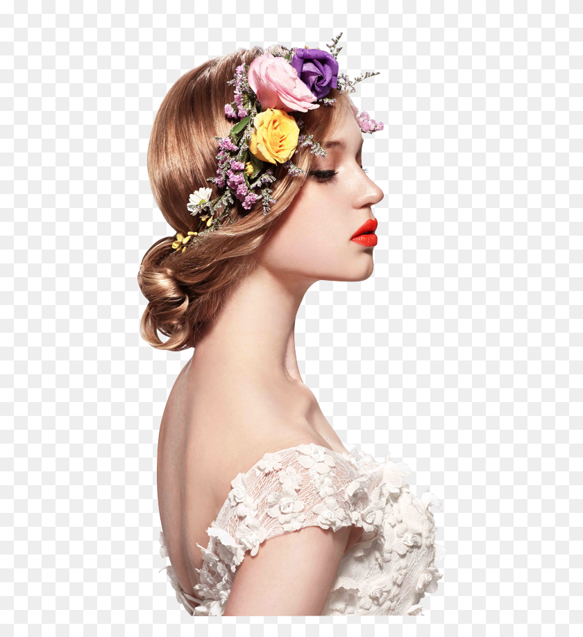 448x859 Flower Crown Dior, Clothing, Apparel, Person HD PNG Download