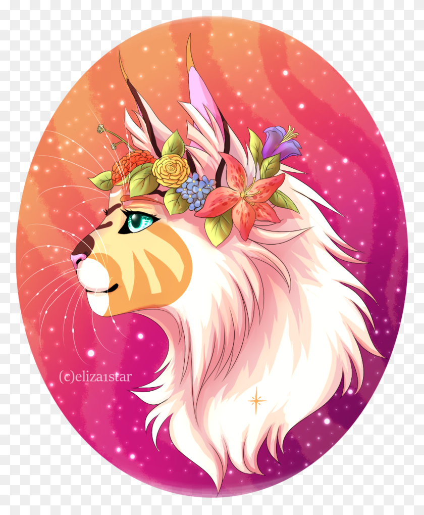 779x959 Flower Crown Illustration, Graphics, Mammal HD PNG Download