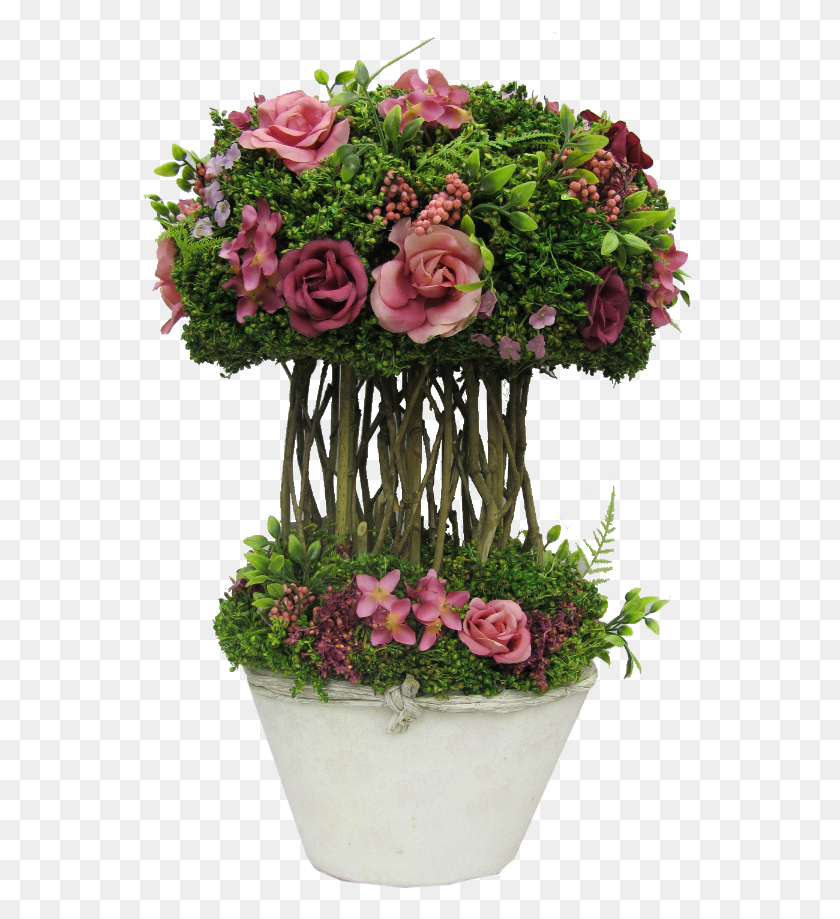 555x859 Flower Express Roses With Gyps On Lace Planter Table Bouquet, Plant, Flower Arrangement, Blossom HD PNG Download