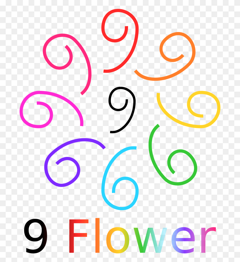 705x855 Descargar Png / Diseño Gráfico De Flores, Alfabeto, Texto, Diwali Hd Png