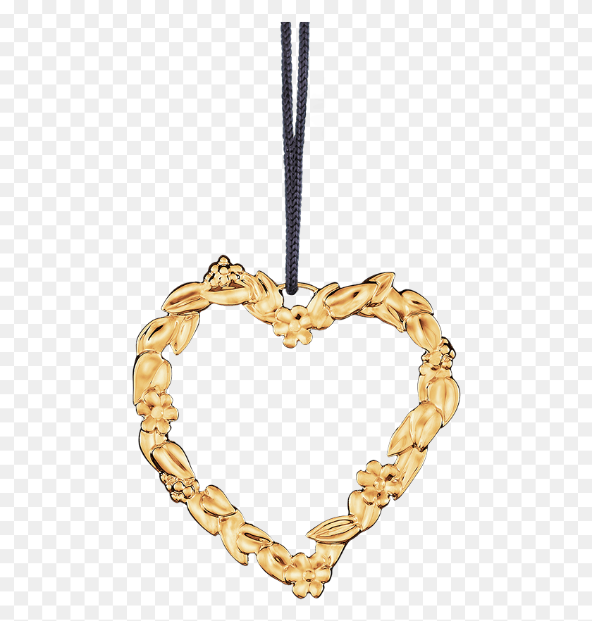 468x822 Flower Heart Gold Plated Karen Blixen Julepynt Tilbud, Bracelet, Jewelry, Accessories HD PNG Download