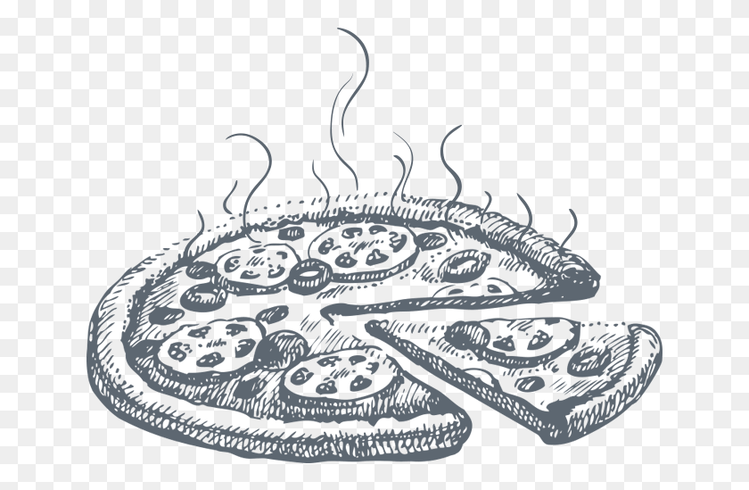 647x489 Flower Jar Arthouse Transparent Pizza Drawing, Label, Text, Sticker HD PNG Download