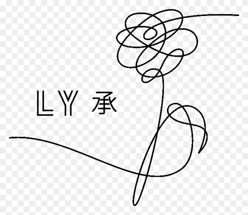 1770x1520 Flower Kpop Logo Drawing Pictures Flower Kpop Logo Love Yourself Her Symbol, Leisure Activities, Musician, Musical Instrument HD PNG Download