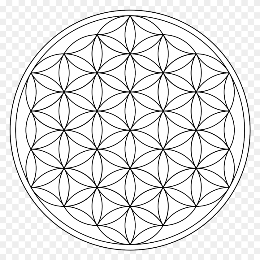 1011x1011 Flower Of Life 19circles36arcs Enclosed Flower Of Life Svg, Pattern, Sphere, Diamond HD PNG Download