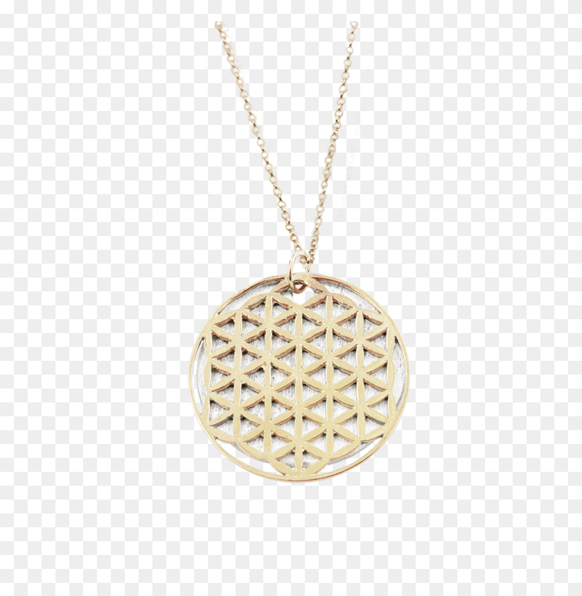 983x1008 Flower Of Life Necklace 14k Gold, Locket, Pendant, Jewelry HD PNG Download