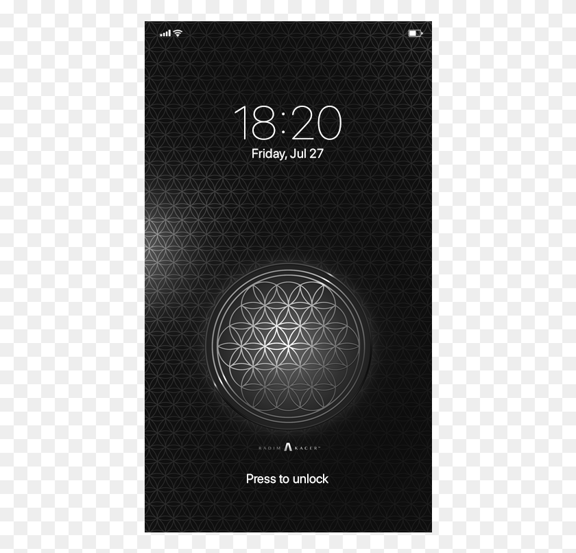 420x746 Flower Of Life Silver Lock Screen Wallpaper For Iphone Flower Of Life Iphone, Sphere, Text, Pattern HD PNG Download