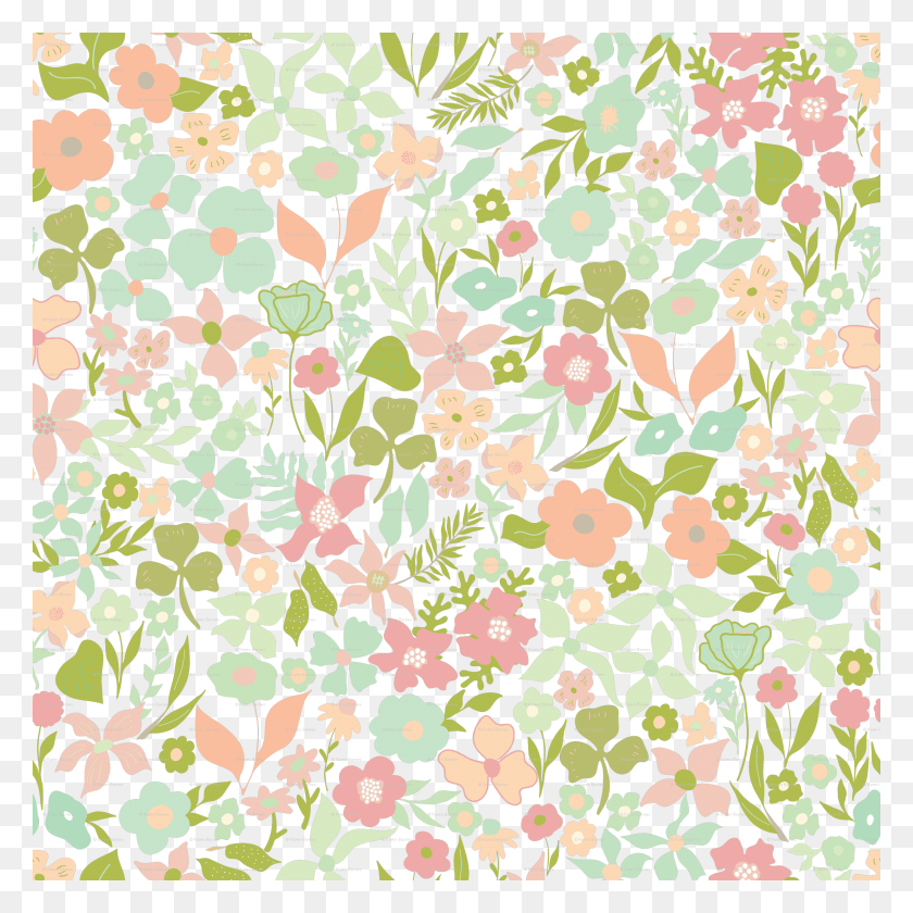2467x2467 Flower Pattern Collection Spoonflower Wallpaper Wallpaper, Rug, Paper, Confetti HD PNG Download