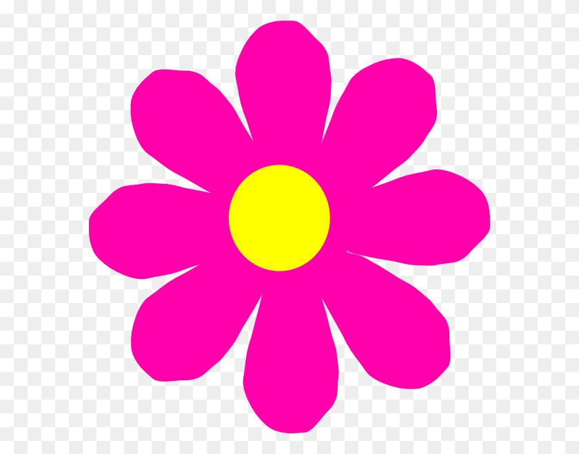 582x599 Flower Pink Clip Art, Petal, Plant, Blossom HD PNG Download