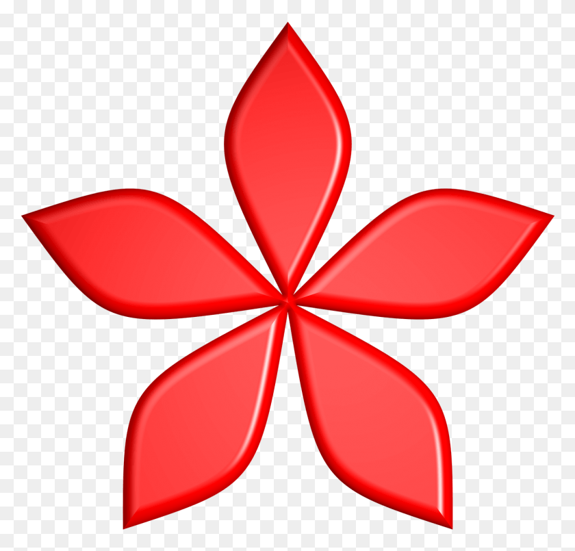 1281x1225 Flower Red Shape, Ornament, Pattern, Symbol HD PNG Download