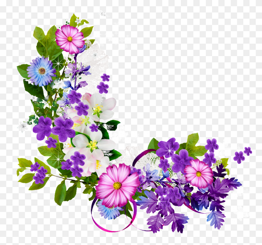 859x800 Flower Ring Flower Bouquet Plant Flora Image Flower Border, Graphics, Floral Design HD PNG Download