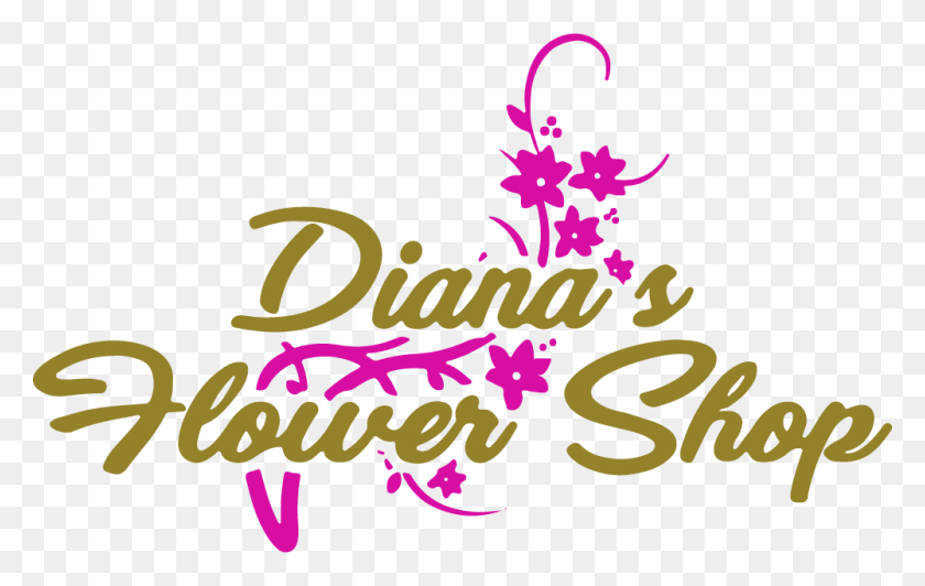 1000x606 Flower Shop Calligraphy, Text, Graphics HD PNG Download