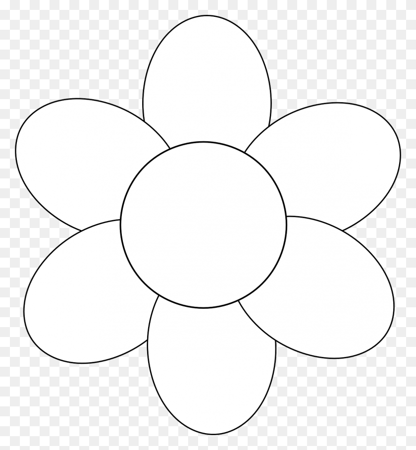 1177x1280 Flower Simple Outline Image Mothers Day Flower Outline, White, Texture, Pattern HD PNG Download