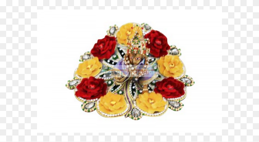 601x401 Flower Style Laddu Gopal Dress, Jewelry, Accessories, Accessory HD PNG Download