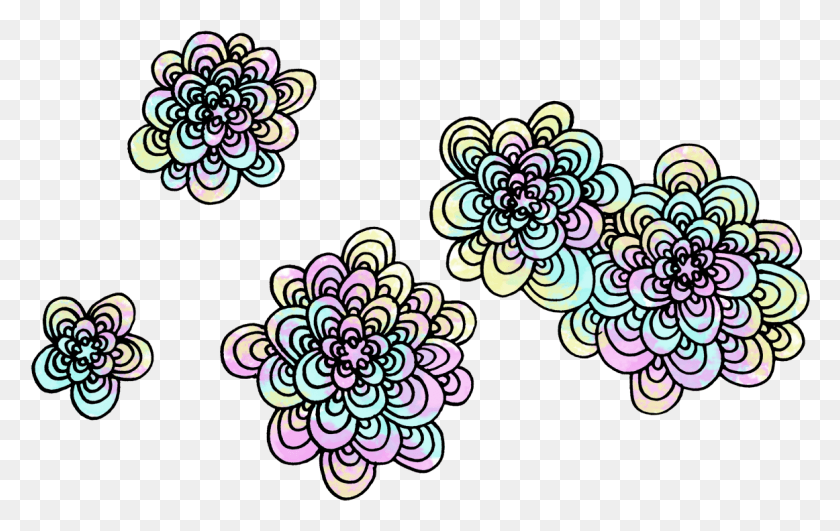 1162x703 Flower Things Pattern Small Zentangle Flower Patterns Small, Paisley, Graphics HD PNG Download