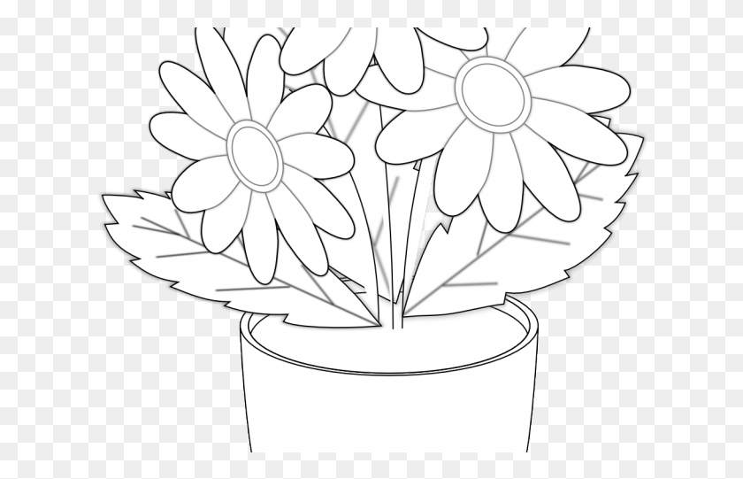 626x481 Flower Vase Cliparts Drawing Vase Of Flowers, Plant, Blossom, Graphics HD PNG Download