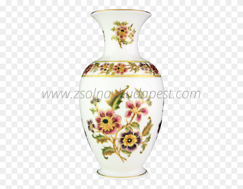 549x593 Flower Vase With 18k Gold Vase, Porcelain, Pottery HD PNG Download