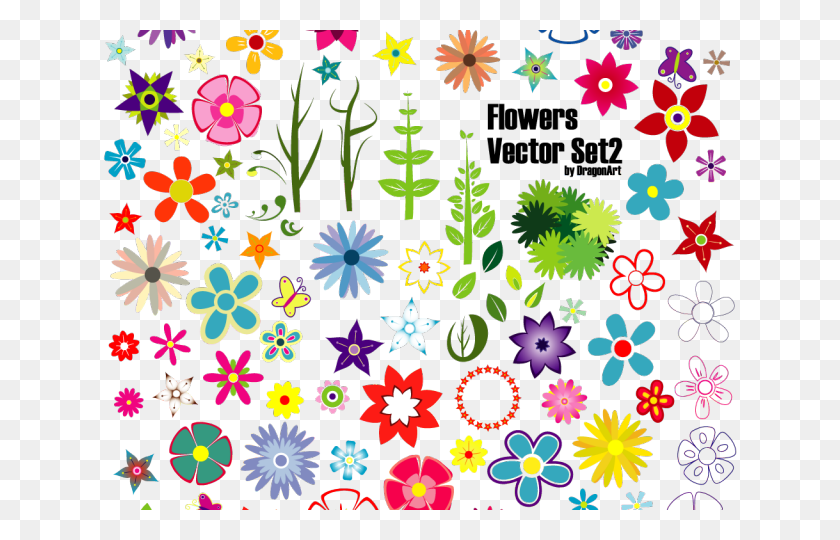 640x480 Flower Vector Art Flowers Vector, Graphics, Floral Design Descargar Hd Png
