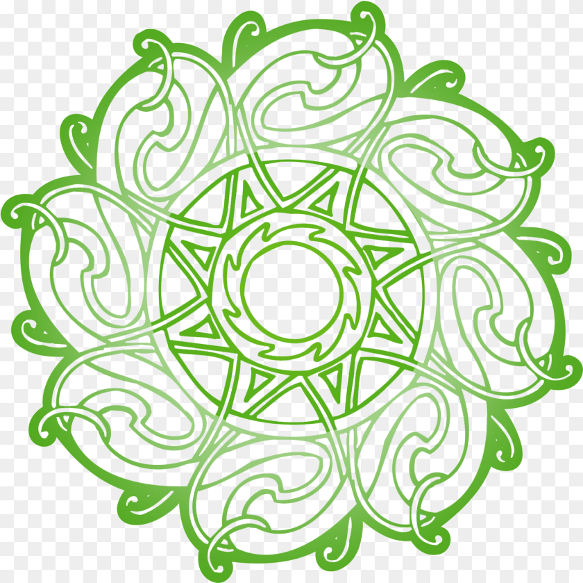 1438x1436 Flower Vector Ornament Vector Green Download Celtic Art, Pattern, Graphics, Floral Design, Accessories PNG