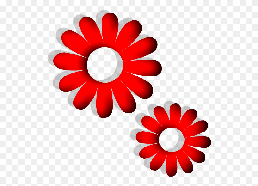 536x548 Flower Vector Red Flower Vector, Daisy, Plant, Daisies HD PNG Download