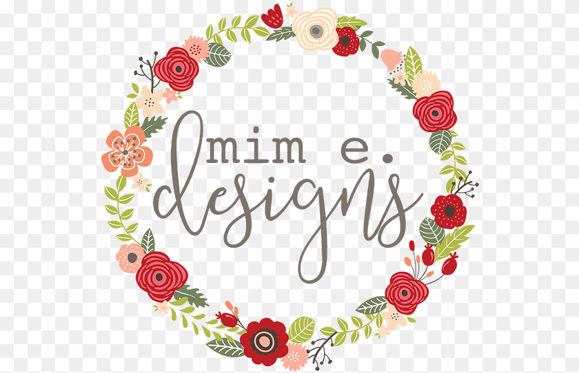 Flower Wreath With Mem E Font, Pattern, Birthday Cake, Cake, Cream PNG
