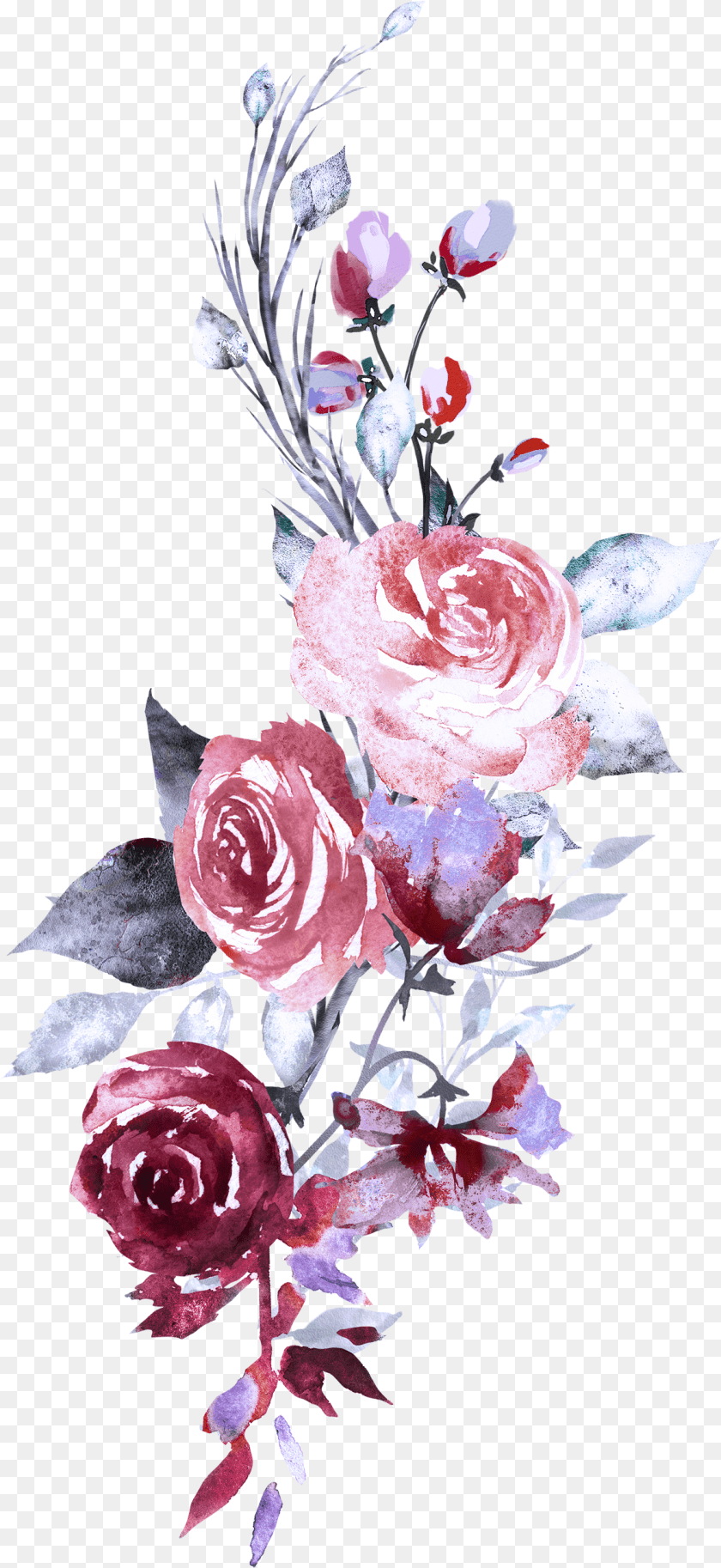 Flowers Aquarelle, Art, Floral Design, Flower, Flower Arrangement Clipart PNG