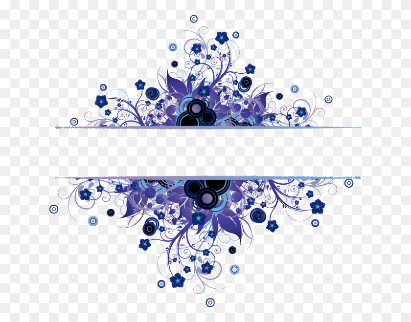 638x599 Цветы Цветок Цветок Swirly Swirls Водоворот Рамки Текстура Free Vector Blue, Аксессуары, Аксессуар, Ювелирные Изделия Hd Png Download