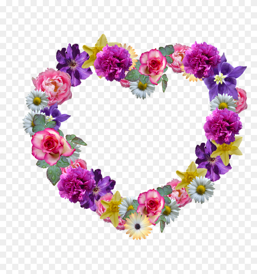 1189x1271 Flowers Heart Mother39s Day Floral Wreath Greeting App Share Chat Today 28 11 18 Happy Wednesday Morning, Graphics, Floral Design HD PNG Download