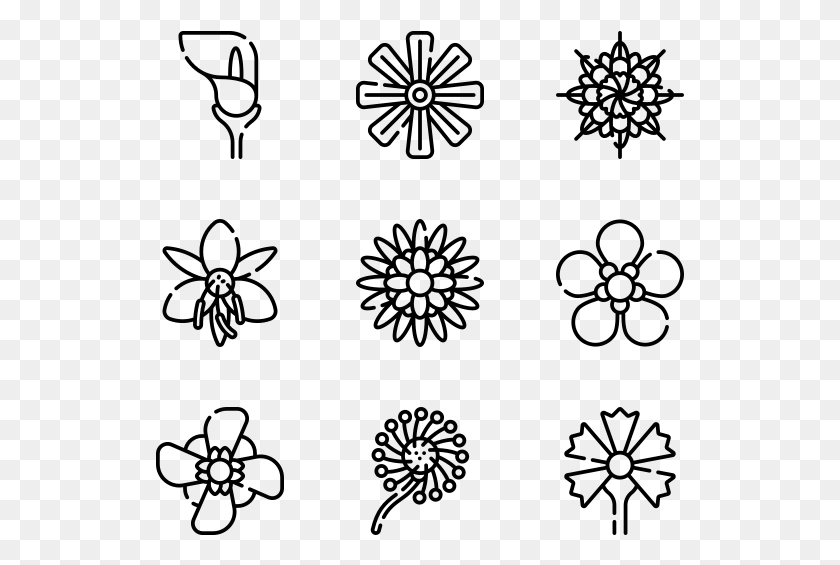 529x505 Flowers Illustration, Gray, World Of Warcraft HD PNG Download