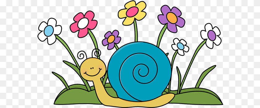 601x349 Flowers Image Clipart Vectors Psd Templates Snail In The Garden Clipart, Animal, Invertebrate PNG