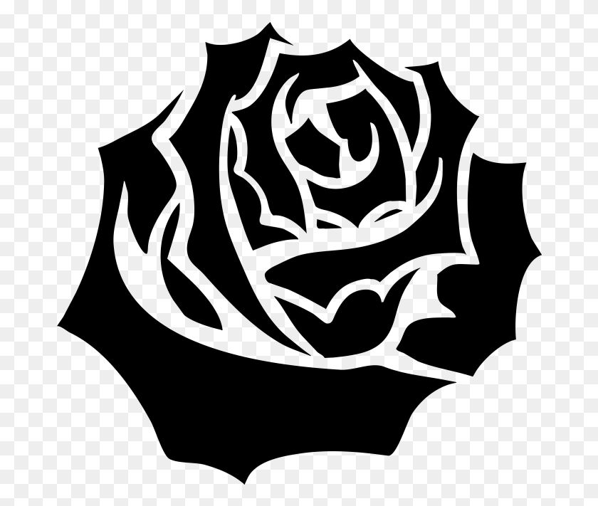 682x651 Flowers Silhouette Imagens Rosa Sem Fundo, Gray, World Of Warcraft HD PNG Download