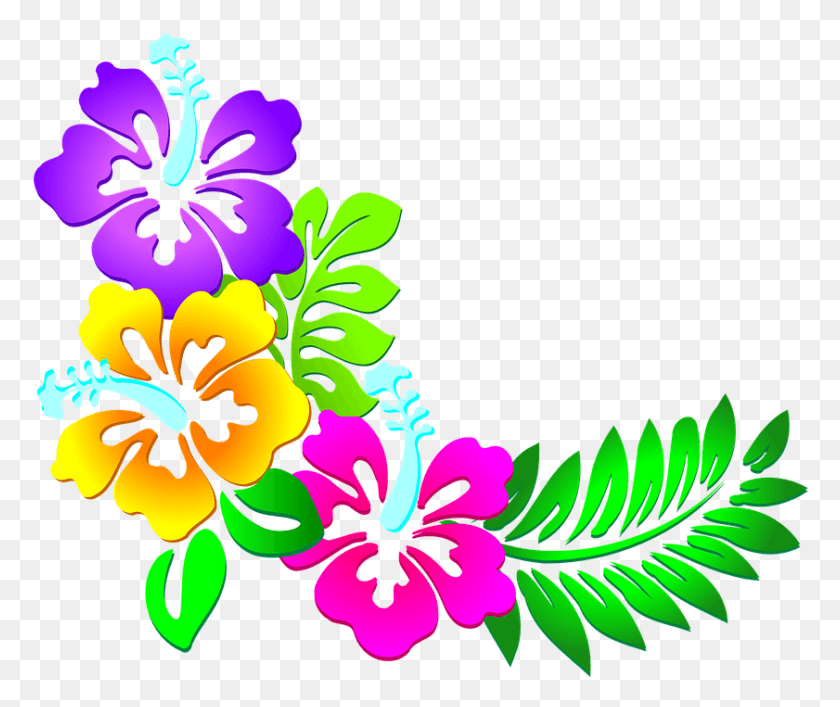 841x698 Flowers Vectors Clipart Superhero Flowers Border Design, Graphics, Floral Design HD PNG Download