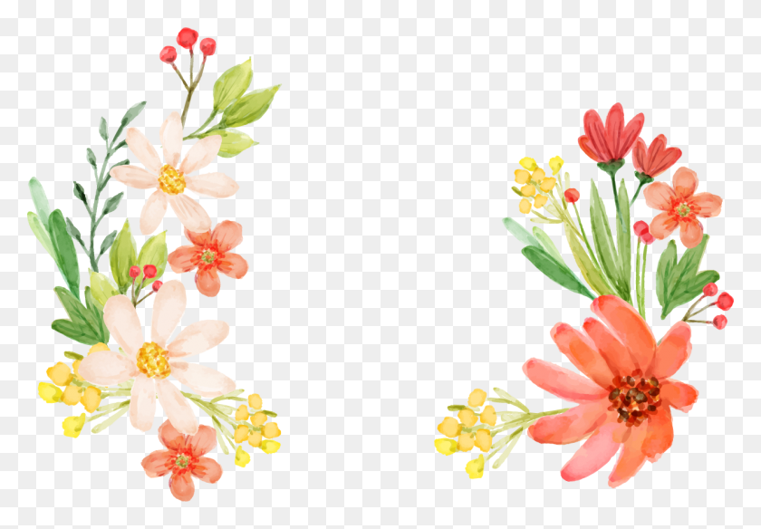 1256x845 Flowers Vectors Transparent Free Images Transparent Flower Clip Art, Plant, Blossom, Floral Design HD PNG Download