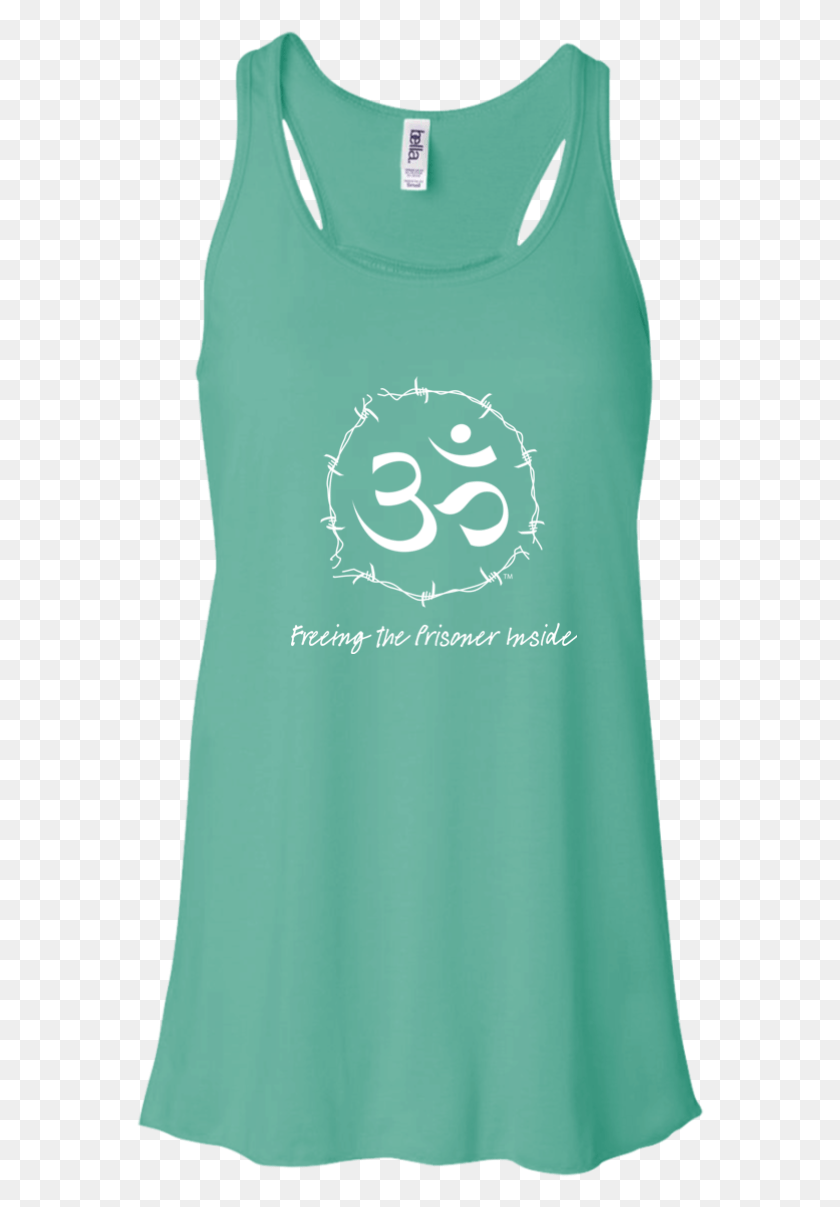 568x1147 Flowy Racerback Tank W Om Symbol In Barbed Active Tank, Clothing, Apparel, Sleeve HD PNG Download