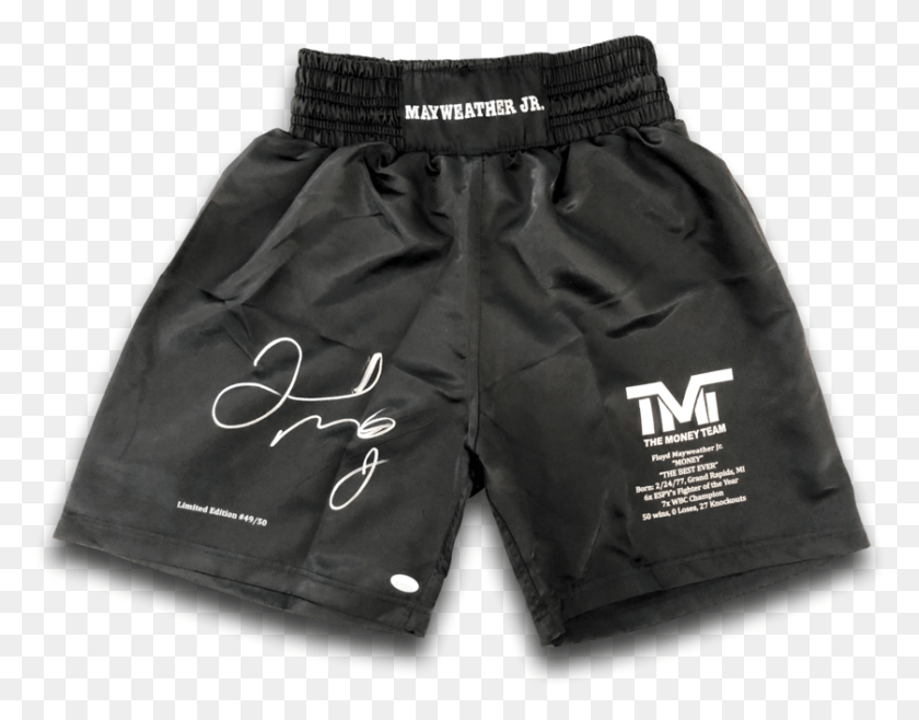 839x644 Floyd Mayweather Jr Signed L Board Short, Shorts, Clothing, Apparel HD PNG Download