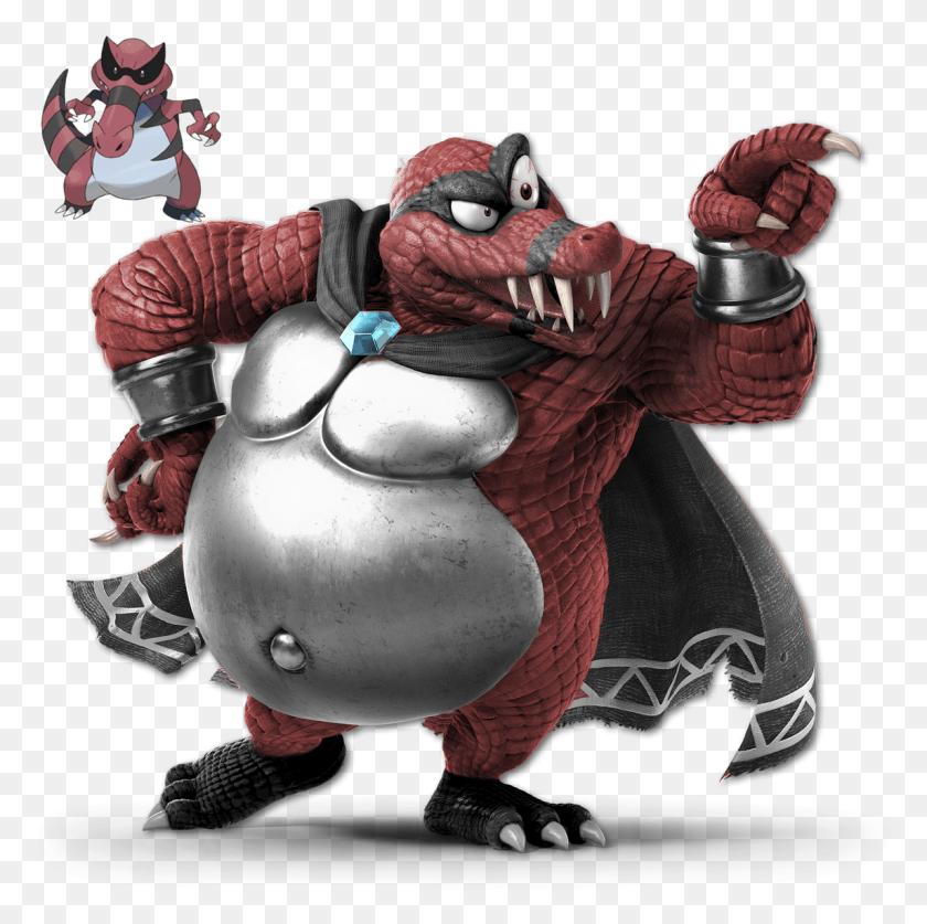 1145x1141 Floyd Pambrose On Twitter Smash Ultimate King K Rool Render, Toy, Figurine, Sweets HD PNG Download